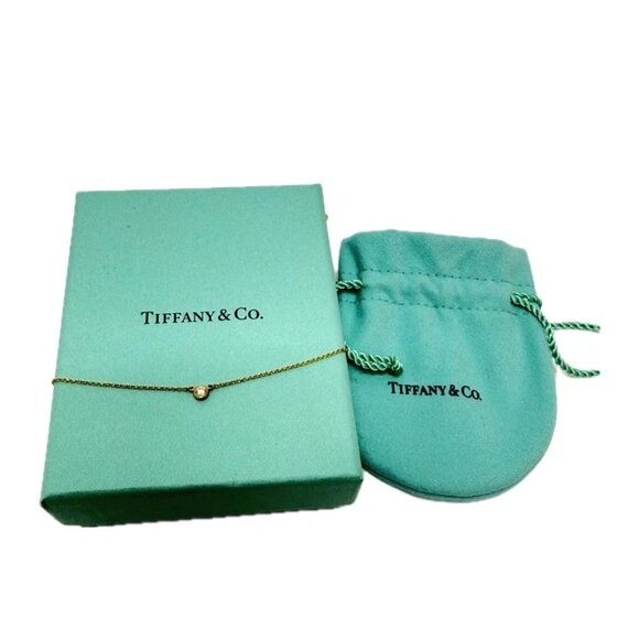 TIFFANY&Co. K18YG 1P Diamond By the Yard Elsa Peretti Accessory Jewelry Necklace - Picture 3 of 9